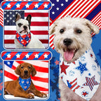 200 Pcs Patriotic Dog Bandanas Bulk Veterans Day Bandanas - Image 6