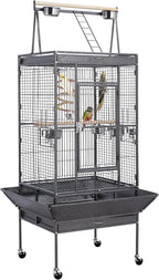Yaheetech 69-inch Wrought Iron Rolling Large Parrot Bird Cage by Yaheetech
