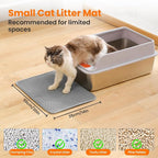 Small Cat Litter Mat, 20x14’’ Double Layer Honeycomb Cat Litter Box Mat - Image 2