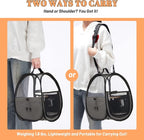 Bird Carrier for Travel with Clear Windows, Breathable Safe Fabric, Lightweight - Image 8