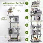 Globlazer Heavy Duty Cat Trees for Large Cats, Sturdy 72in Maine Coon Cat Tree - Image 2