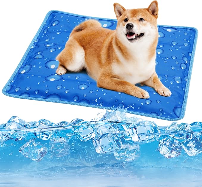 Upgrade Dog Cooling Mat Portable Water Injection Pet Cooling Pad Summer Self by Unknown