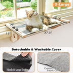 AMOSIJOY Cat Sill Window Perch Sturdy Cat Hammock Window Seat - Image 2