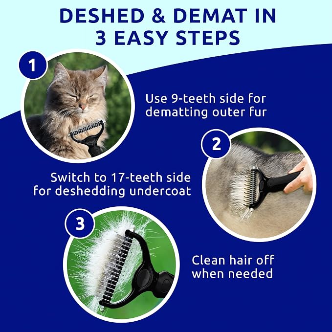 Pat Your Pet Deshedding Dog Brush - Image 4