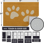 Buganda Dog Door Mat for Muddy Paws, Absorbent Dirt Trapper Washable Indoor - Image 2