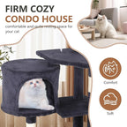 FDW | 36" Cat Tree Tower | Dark Gray | Multi-Level Indoor Activity Center - Image 4