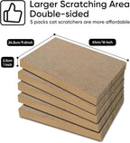 AGYM Cat Scratcher, 5 Packs in 1 Cardboard Box Cat Scratching Pad - Image 2