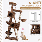 SHA CERLIN 65in Larger Cat Tree Tower Condo - Image 7