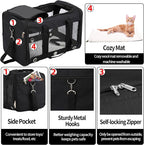 Soft Sided Cat/Dog Carrier，Collapsible Mesh Pets Travel Carriers - Image 4