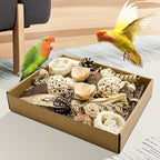 Natural Bird Toy Foraging Parrot Shredding Toys Box Conure Chewing Toys - Image 2