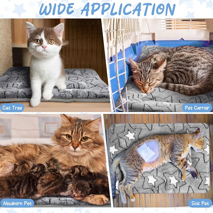 VitalCozy 2 Pack Self Warming Cat Mat Self Heating Pad Bed Reversible Machine - Image 5