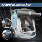 Bird Travel Carrier Cage for Small to Medium Size, Portable Parrot Parakeet - Image 7