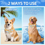 PAWCHIE Dog Cooling Bandana Small, 4 Packs Ice Cool Pet Triangle Scarf Bibs - Image 4