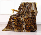 Bnuitland Leopard Print Fleece Flannel Twin Size Blanket, Super Soft 300 GSM - Image 2