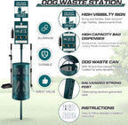 Qinyoung Dog Waste Station Outdoor Dog Poop Trash Can - Image 3