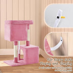 Yaheetech 33.5in Cat Tree, Small Kittens Tower w/Large Perch&2 Cozy Condos - Image 6
