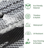 GENIMO Outdoor Rug for Patio Clearance, Reversible Plastic Straw Rugs for RV - Image 5