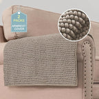 H.VERSAILTEX Plush Chenille Couch Armrest Cover 2 Packs Thick and Soft Sofa by HVERSAILTEX