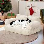 Large Cat Beds for Indoor Cats, Dog Couch Bed, Cute Cat Couch Sofas for Less by FURMORENE
