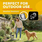 Small Dog Poop Trash Can Outside, 1.3 Gal Stainless Steel Dog Waste Trash Can - Image 3
