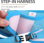 PUPTECK Adjustable Dog Harness Collar and Leash Set Step in No Pull Pet Harness - Image 3