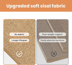 Ordora Large Cat Scratcher Mat: 31.5 X 14 Inch Upgrade Soft Sisal Horizontal - Image 4