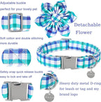 Dog Collar with Flower, Comfortable Durable Cotton Flower Collar - Image 3