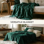 gogobunny Waterproof Bed Blanket, Reversible Sherpa Fleece Throw Blanket - Image 8
