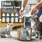 Cat Water Fountain, 74oz/2.2L Cat Fountain - Image 5