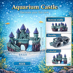 13 Pieces Aquarium Decorations Kit, Fish Tank Decorations Set Small Resin - Image 6