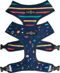 Lucy & Co. Space Doodle, Cute Reversible Dog Harness Walking Halter by LucyCo