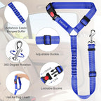 BWOGUE Pet Dog Cat Seat Belts, Car Headrest Restraint Adjustable Safety Leads - Image 4