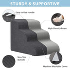 Dog Stairs for High Beds, 4-Step Dog Steps for Small Dogs and Cats, Foldable - Image 8