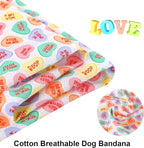 ARING PET Valentine's Dog Bandana-Cute Heart Pet Bandanas, Soft Scarf Cotton - Image 2