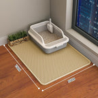 HCY&WLD 2-Pack Cat Litter Mat, Double Layer Honeycomb Waterproof Urine Proof - Image 7