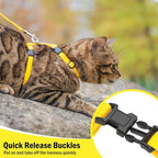 PUPTECK Adjustable Cat Harness and Leash Set Escape Proof Kitten Strap Collar - Image 3