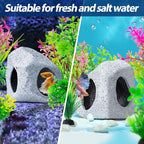 CousDUoBe 13Pcs Aquarium Hideaway Rock Cave Fish Tank Decorations quarium - Image 6