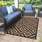 GENIMO Outdoor Rug 3'x5' Waterproof, Reversible Camping Mat, Plastic Straw Rugs by GENIMO