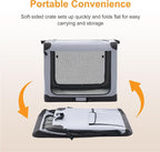 Dog Travel Crate 24 Inch, Portable Soft-Sided Travel Carriers - Image 4