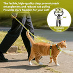 Cat Harness and Leash Set, 3-in-1 Escape Proof Adjustable, Comfortable Soft - Image 4