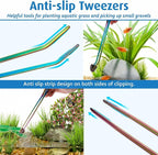 hygger 6-in-1 Long Aquarium Aquascaping Tools Kit, Color Stainless Steel - Image 3