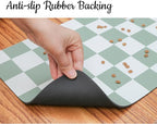 Ralxion Checkered Dog Feeding Mat, Absorbent Mats - Image 7