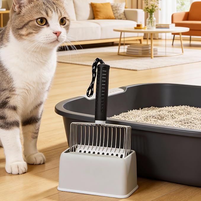 Efficient Metal Cat Litter Scoop- Stainless Steel Cat Litter Scooper - Image 3