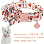 Thanksgiving Dog Collar with Flower, Turkey Cotton Flower Collar - Image 2