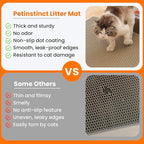 Jumbo Cat Litter Mat, 46x26 Inches Double Layer Honeycomb Litter Trapping Mat - Image 3