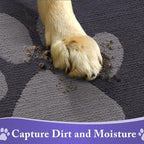 Buganda Dog Door Mat for Muddy Paws, Absorbent Dirt Trapper Washable Indoor - Image 4