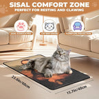 Sisal Cat Scratcher Mat, Cat Wall Scratcher - Image 2