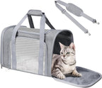 Cat Carrier Soft for Pets Up to 15 Lbs, Cat Travel Bag Soft-Sided by Alwaysstandbehindyou