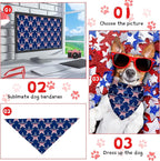 Kacctyen 100 Pieces Dog Bandanas Bulk Plain Blank Heat Transfer Triangle Dog - Image 5