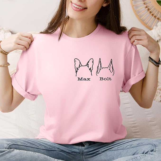Custom Dog Mom Shirt for Women Pet Ears Sweatshirt - Image 3